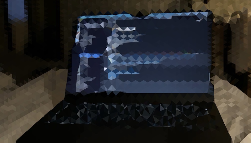 Shot of Macbook air at night, processed by Centroid pixel