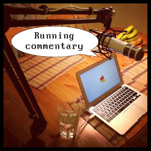 Running commentary, cover "art"