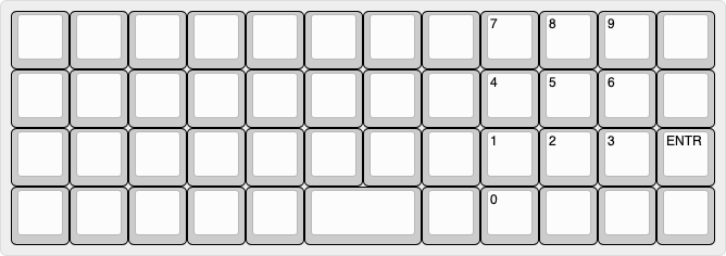 Layer 4 - Numpad